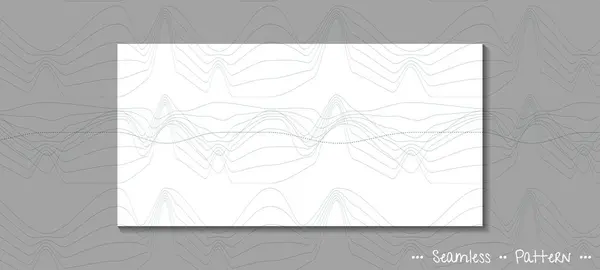 Ilustrace Jednoduchý Vlnová Linie Vzor Geometrický Tvar Abstraktní Grafický Design Stock Vektory