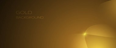 Vector soyut ışık altın etkisi, akış çizgisi, hareket deseni ve lüks duvar kağıdı için altın gradyan rengi, şablon afişi, fütüristik arka plan. Boşluklu modern grafik tasarımı