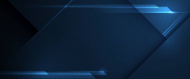 Vector Soyut, Bilim, Fütürist, Duvar kağıdı arka planı için enerji teknolojisi konsepti. Dijital resim tasarımı, çizgi deseni, desen, neon - mavi ışık, koyu mavi gradyan üzerinde hareket bulanıklığı