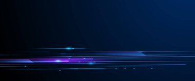 Vektör soyut neon ışığı, uzayla desen çizgisi. Mor, mavi, yeşil ve değişken renk arkaplanı. Pankart için resimli grafik tasarımı, duvar kağıdı arka planı. Enerji dijital teknolojisi konsepti