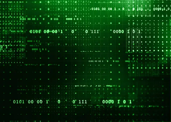 İkili Kod Arkaplanı, İnternet Verisi, Büyük Veri İletişim Arkaplanı, Dijital Soyut Teknoloji Arkaplanı, teknoloji arka planında ikili kod biçiminde bir ve sıfır numaralı metin akışı.