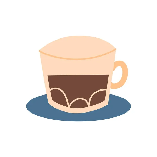 Handgetekende Koffie Element Pictogram — Stockvector
