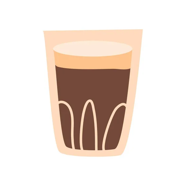 Handgezeichnete Heiße Kaffee Ikone — Stockvektor