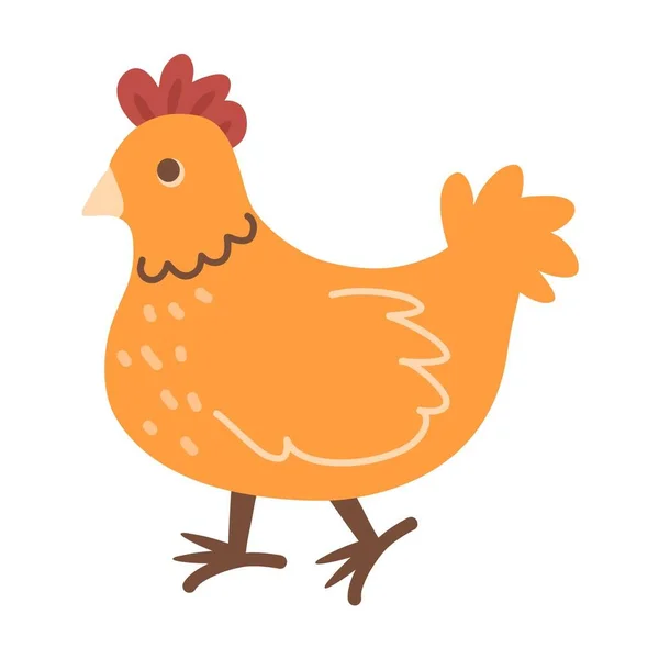 Oiseaux Domestiques Coq Poulet — Image vectorielle