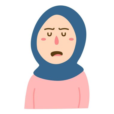 Hayal kırıklığına uğramış kadın konsepti çizimi