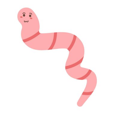 Gülümseyen yüzlü şirin tırtıl