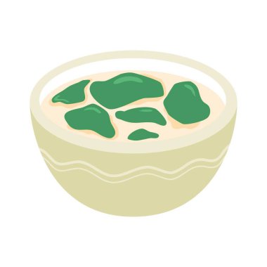 Tatlı Yemek ve Tatlı, Çimen jöleli Cincau 'nun bir tasviri