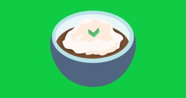 Endonezya usulü lapa. Bubur Sumsum canlandırması