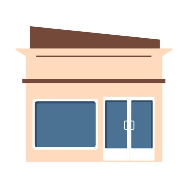 süpermarket simgesi illüstrasyonu