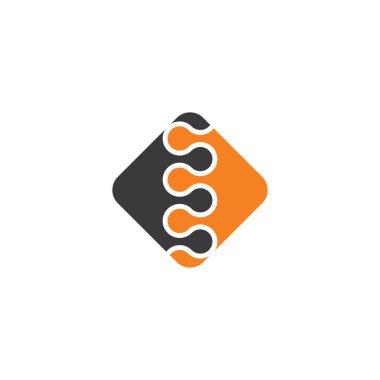 fermuar logo vektör simgesi tasarım elementi