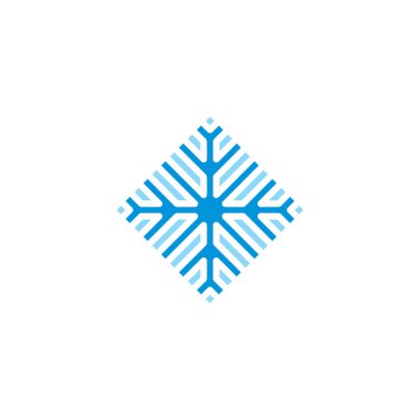 Buz Tanesi vektör logo tasarım elementi