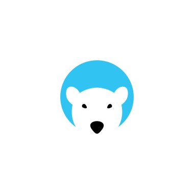 kutup ayısı vektör logo tasarım elementi