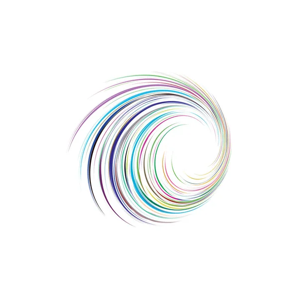 Abstrakt Bakgrund Cirkel Färgglada Våg Vektor — Stock vektor