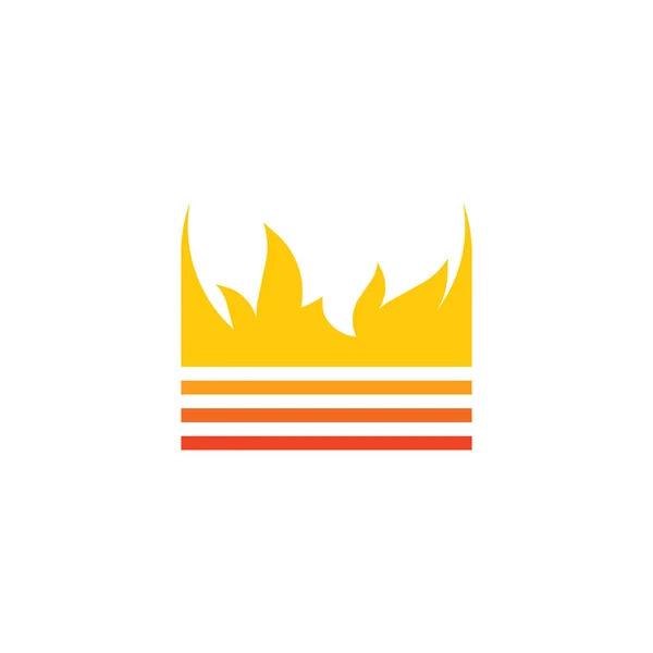 Символ Вектора Значка Логотипа Огненного Факела — стоковый вектор