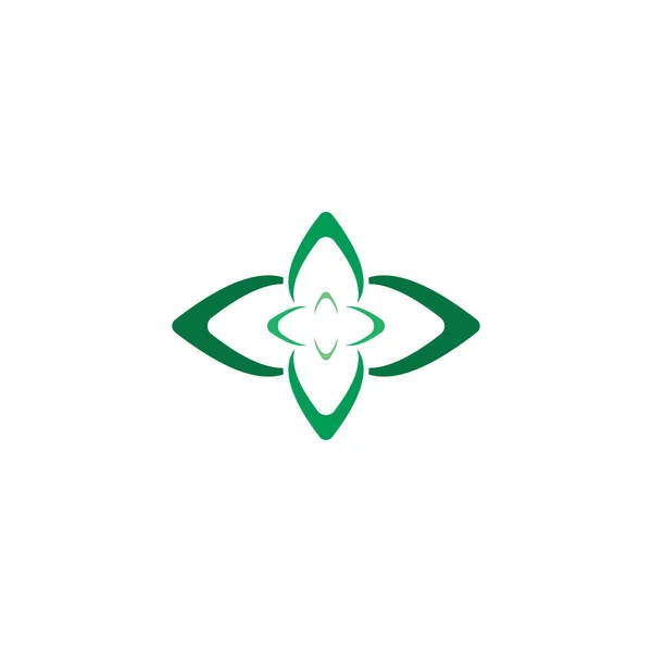 Projeto Ícone Vetor Logotipo Das Folhas Orégano — Vetor de Stock