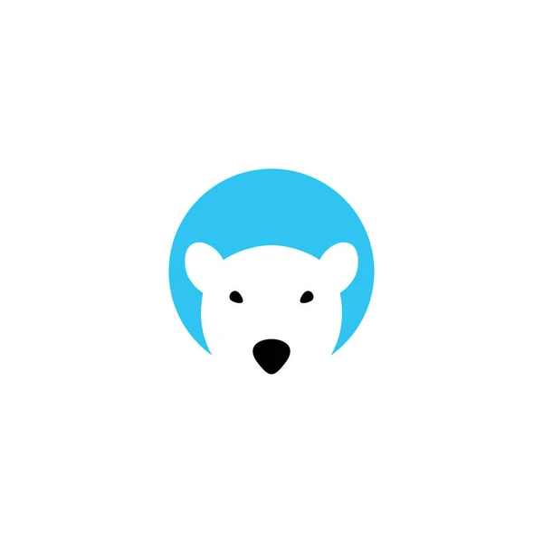 Білий Ведмідь Векторний Елемент Дизайну Логотипу — стоковий вектор