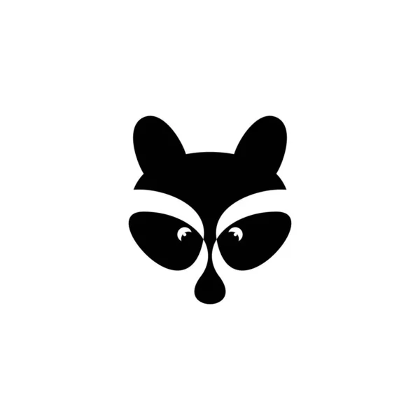Wasbeer Dier Vector Logo Pictogram Ontwerp — Stockvector