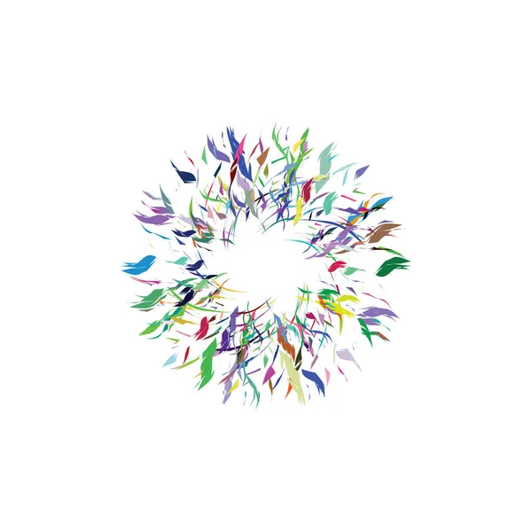 Abstracto Círculo Colorido Metralla Partículas Fondo Ilustración De Stock