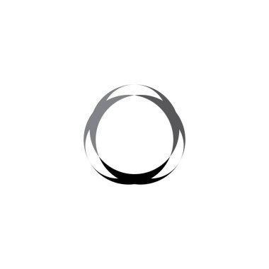 abstract circle round logo vector design