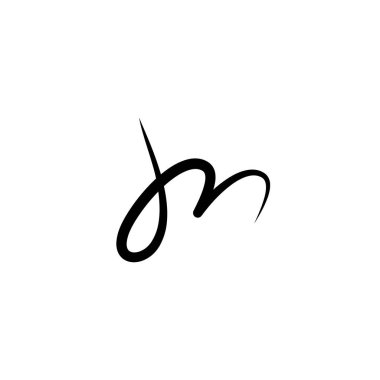 initials j and m jm logo signature icon design