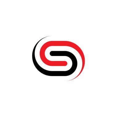 S harfi simgesi logo vektör tasarımı