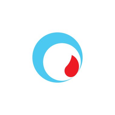 kan damlası verici vektör logosu tasarımı