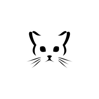 kedi logosu vektör tasarım elementi