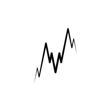 büyüme grafiği logosu finans simgesi vektör tasarımı