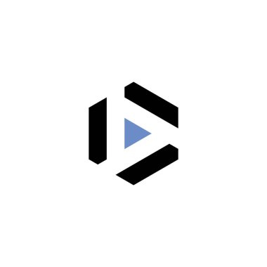 Çal düğmesi video oynatıcı logo vektör tasarımı