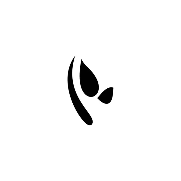 Αλλοδαπός Πρόσωπο Στυλ Λογότυπο Διάνυσμα Εικονίδιο Σχεδιασμό — Διανυσματικό Αρχείο