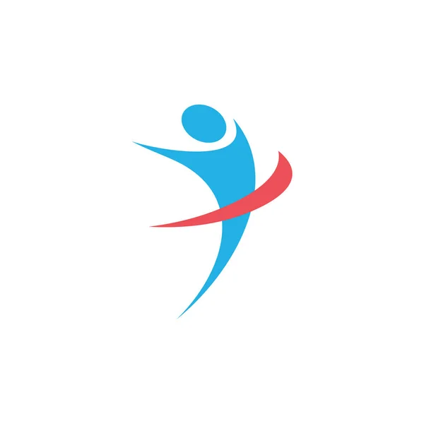 Campione Atleta Logo Vincitore Progettazione Vettoriale — Vettoriale Stock