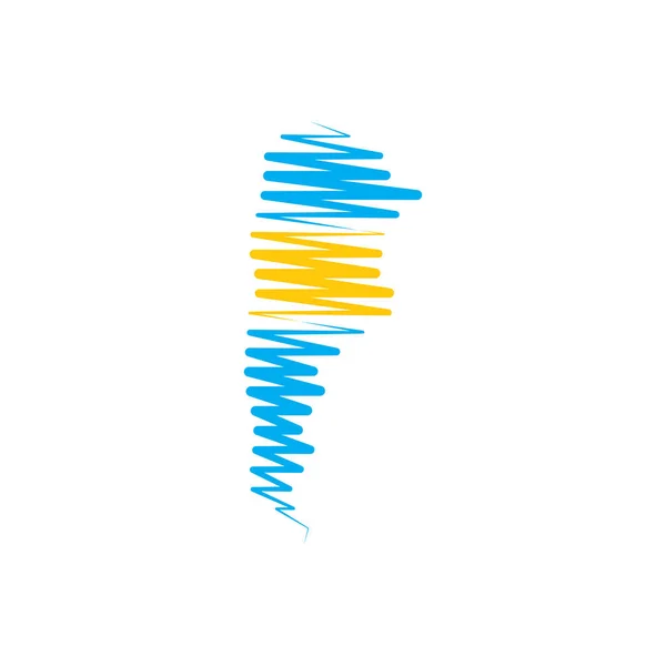 Argentina Country Map Logo Vector Icon Clipart Design — стоковий вектор
