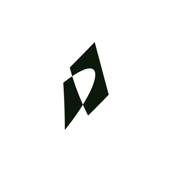 Чорна Літера Іконка Логотип Логотипу Дизайн Логотипу — стоковий вектор