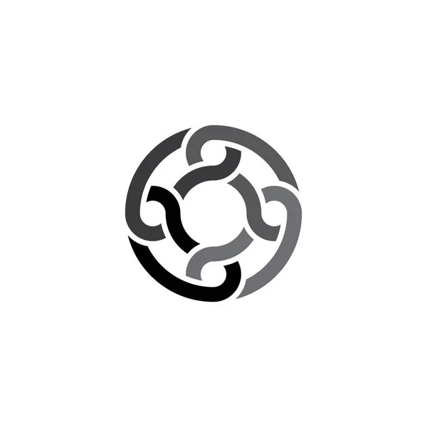 Chaîne Lien Lettre Logo Vectoriel Design — Image vectorielle