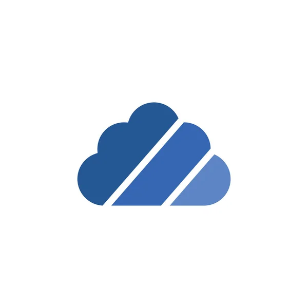 Nube Logo Vector Clipart Símbolo Diseño — Vector de stock