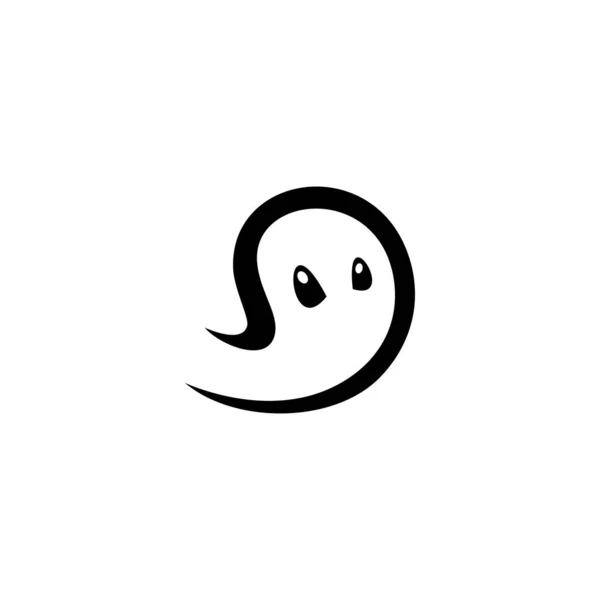 Logotipo Fantasma Ícone Vetor Símbolo Design —  Vetores de Stock