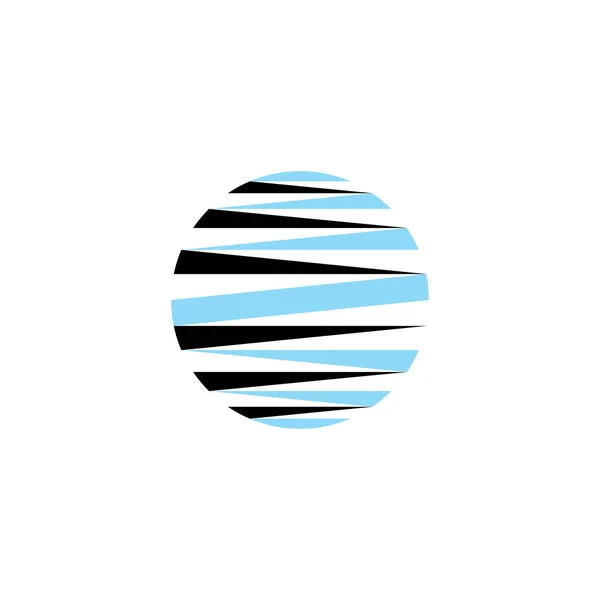 Globe Abstract Circle Logo Vector Design — Stock Vector