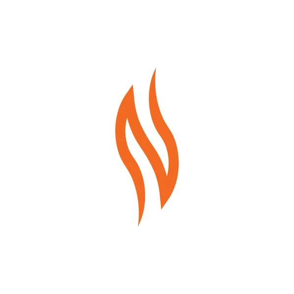 Γράμμα Φωτιά Σύμβολο Διάνυσμα Λογότυπο Φλόγα Deign — Διανυσματικό Αρχείο