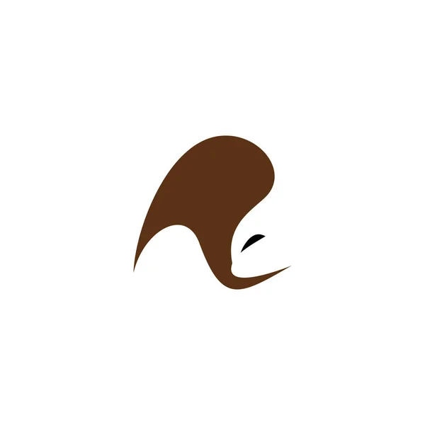 Ekorre Stiliserad Logotyp Vektor Ikon Design — Stock vektor