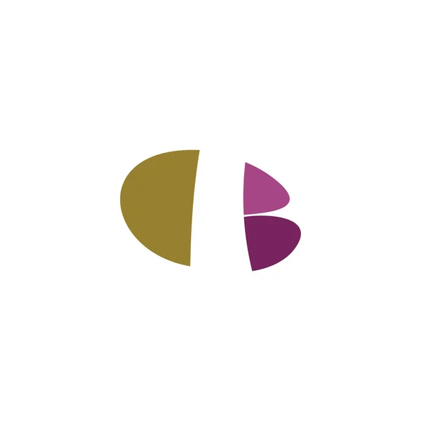 Stiliserad Bokstav Logotyp Vektor Ikon Design — Stock vektor