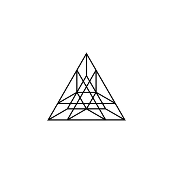 三角形结构线抽象标识向量设计 — 图库矢量图片
