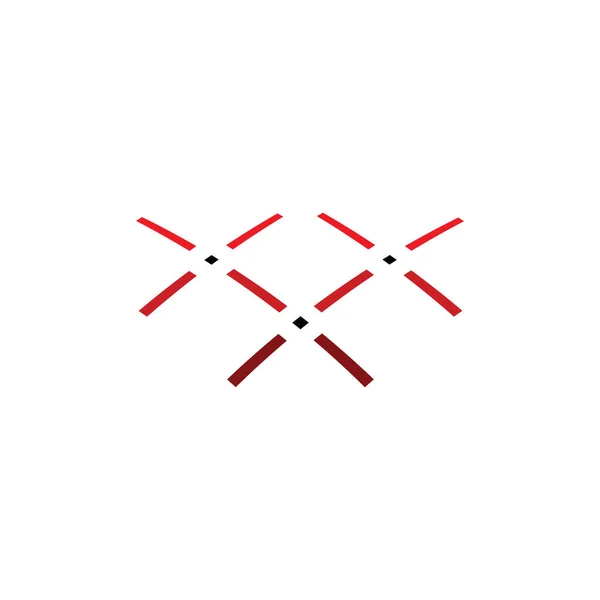 Triple Letra Logotipo Icono Diseño Vectores — Vector de stock
