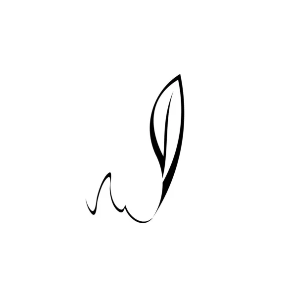 Écrivain Logo Plume Encre Écriture Icône Conception — Image vectorielle