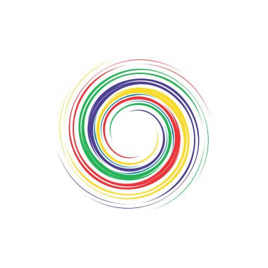 renkli tornado dalga vektör çizimi tasarımı