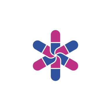 kapsül hapları eczane simgesi logo ikonu tasarımı