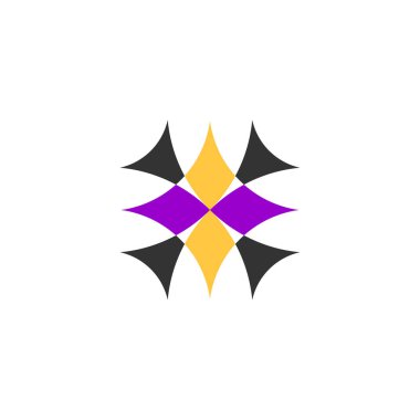 Geometrik iş logosu teknisyeni soyut simge vektör tasarımı