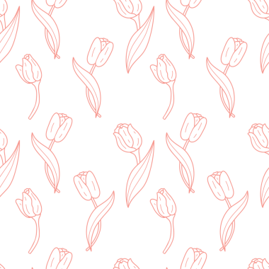 Kusursuz Desenli Özet Laleler Bahar Çiçeği