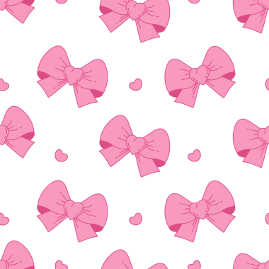 Klasik kusursuz desenli Coquette Pembe Fiyonk. Romantik Pembe Kız Ortamı