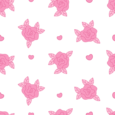 Pembe Coquette, kusursuz desenli pembe gül. Romantik kız havası