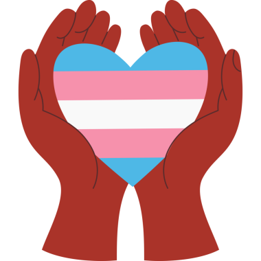 Gurur Ayı. LGBTQ Transseksüel Ellerindeki Gurur Kalbi